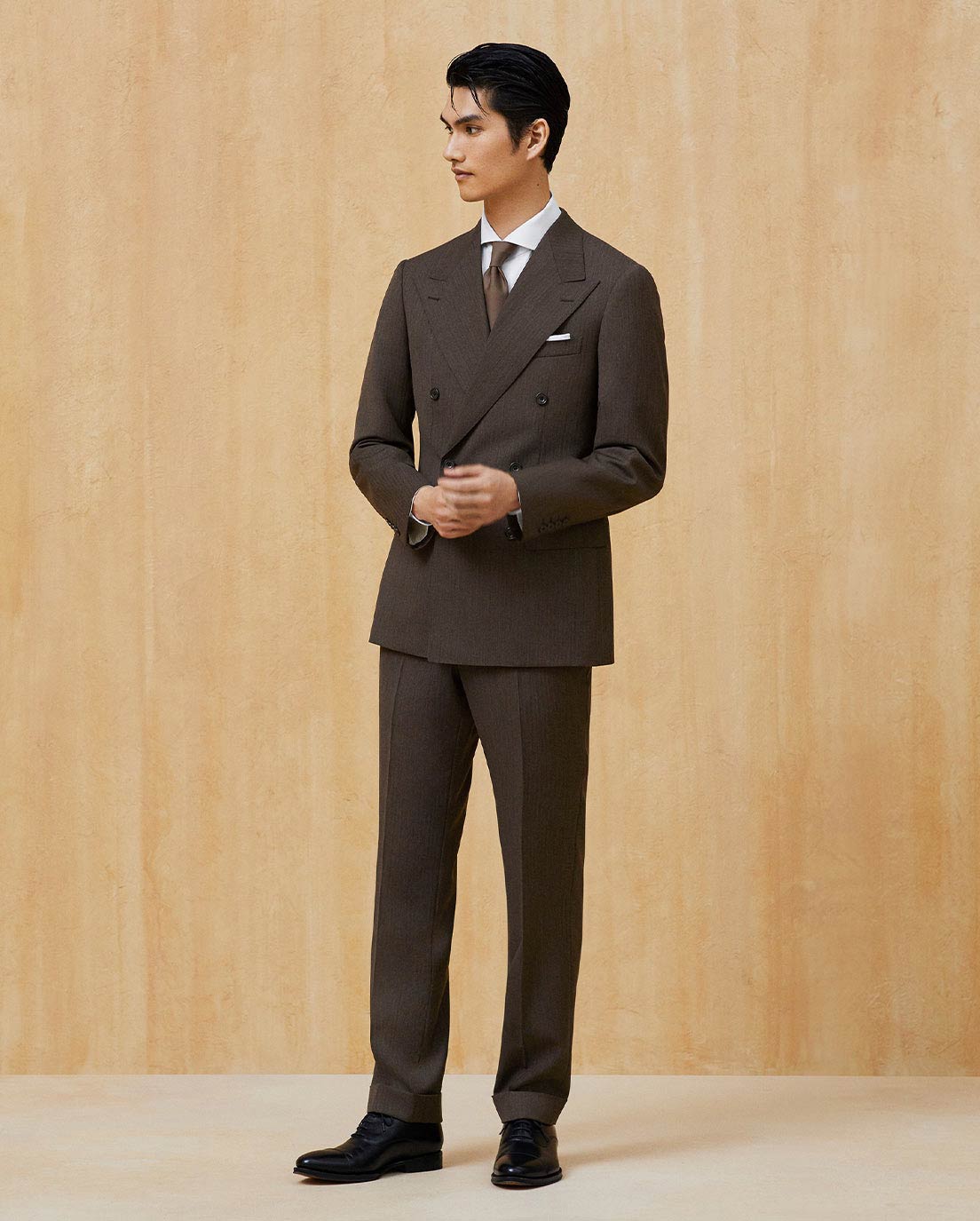 STANDARD 6518 / TOLLEGNO / BROWN HERRINGBONE