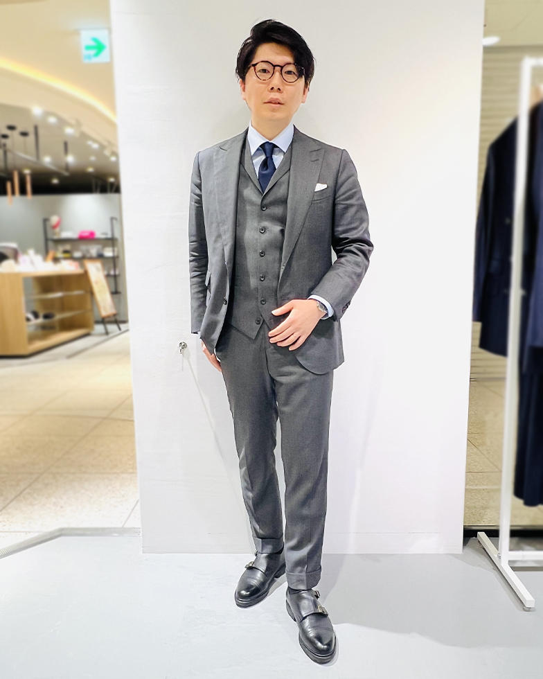 セットアップ【THE SUIT COMPANY】スーツ スリーピース グレー